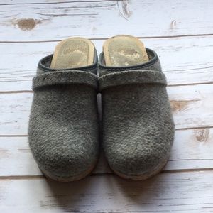 Sven Boiled Grey Wool Clog 39